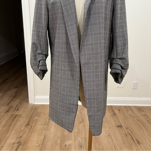 Rachel Zoe Gray Plaid Blazer - Picture 5 of 12